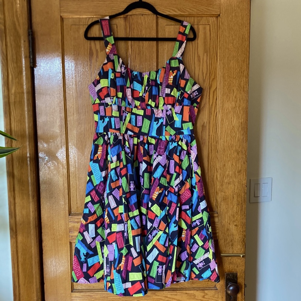 Disney Parks Rare Monsters Inc. Door Dress with Back Zipper Size XL